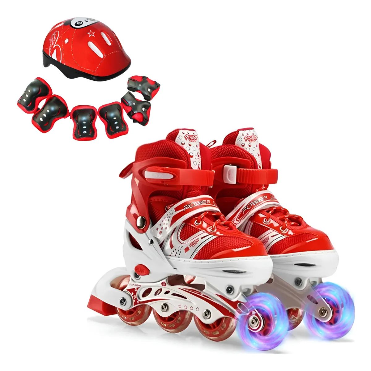 GENERICO - Patines 4 Ruedas Ajustable Roller Artístico Para Niñas talla S (29-30-31-32-33)