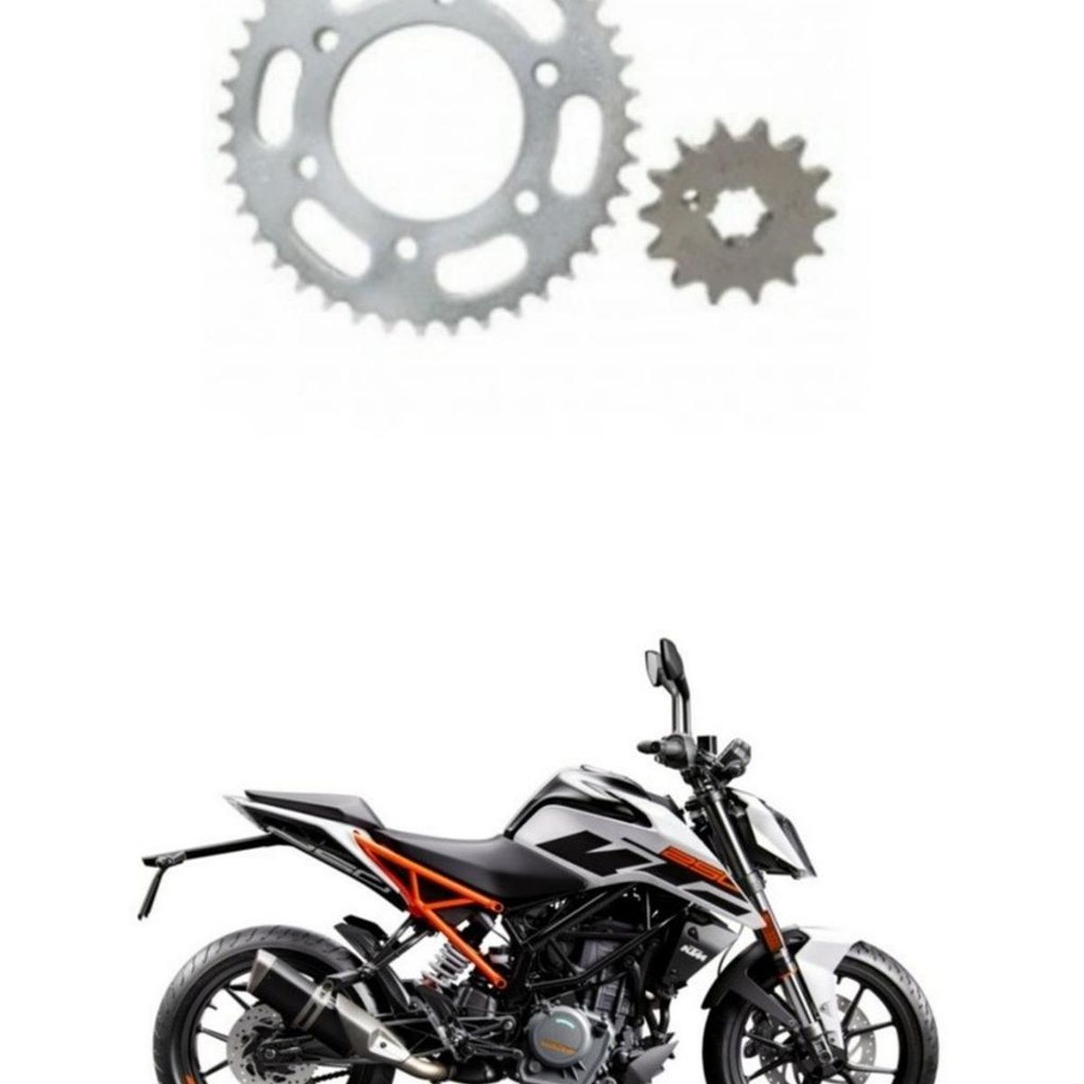 GENERICO - Piñon Y Catalina Para Moto Ktm Duke 250