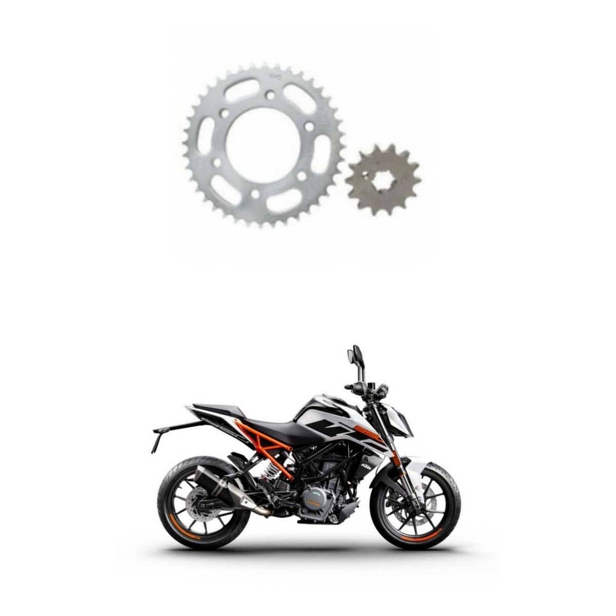 GENERICO - Piñon Y Catalina Para Moto Ktm Duke 250