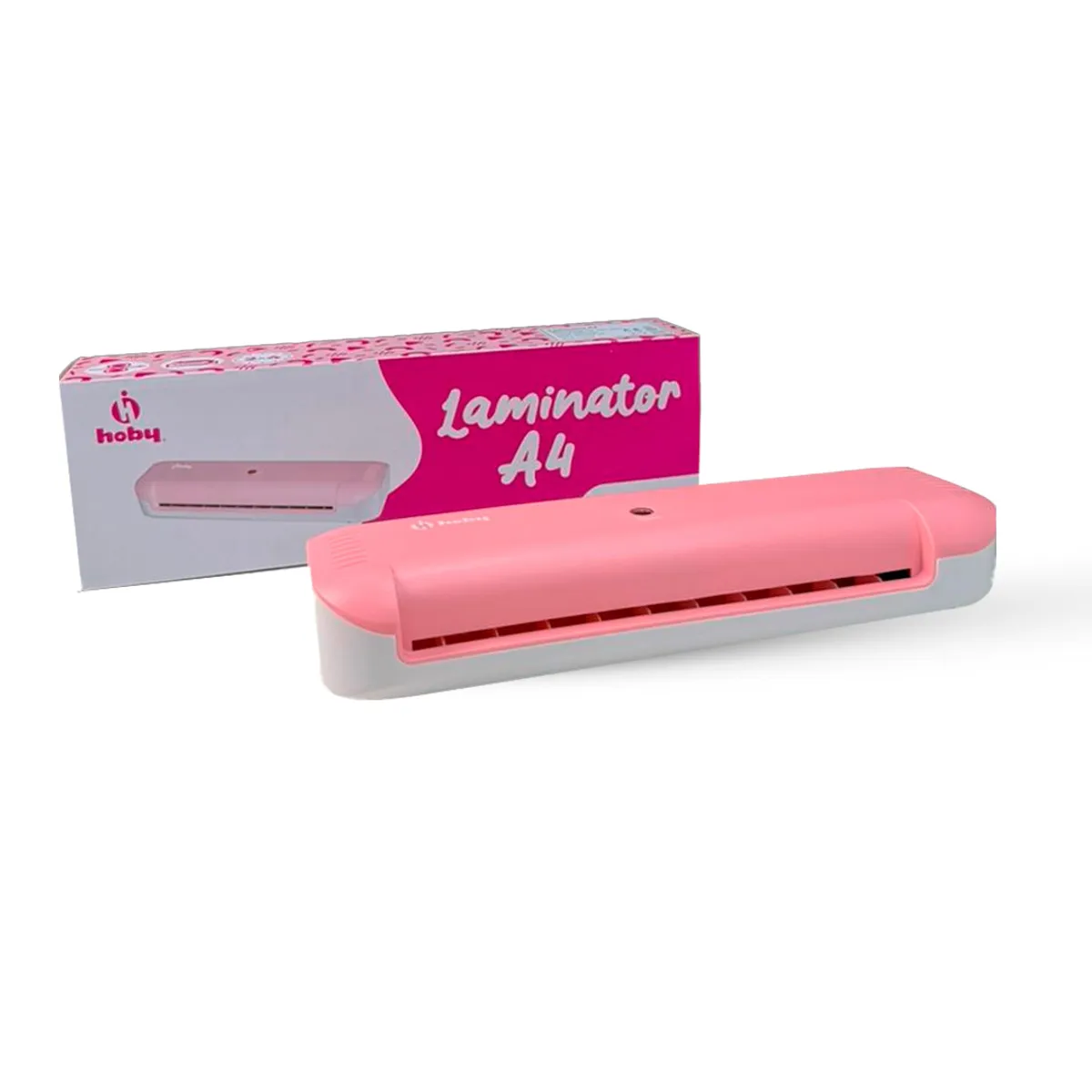 GENERICO - Kit Full Plastificadora Laminadora Hoby Premium A4 Rosada