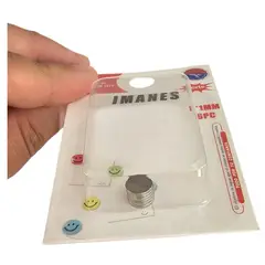 GENERICO - 6 Unds Imanes Neodimio Redondo 8x1mm Imanes Fuertes