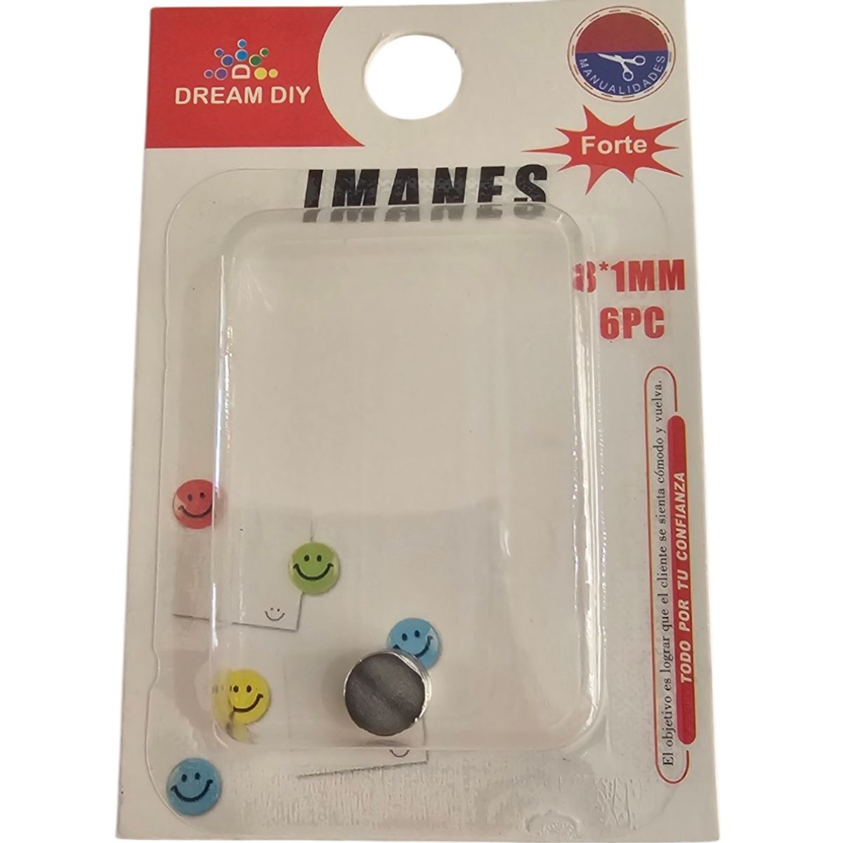 6 Unds Imanes Neodimio Redondo 8x1mm Imanes Fuertes, marca GENERICO - Foto 2