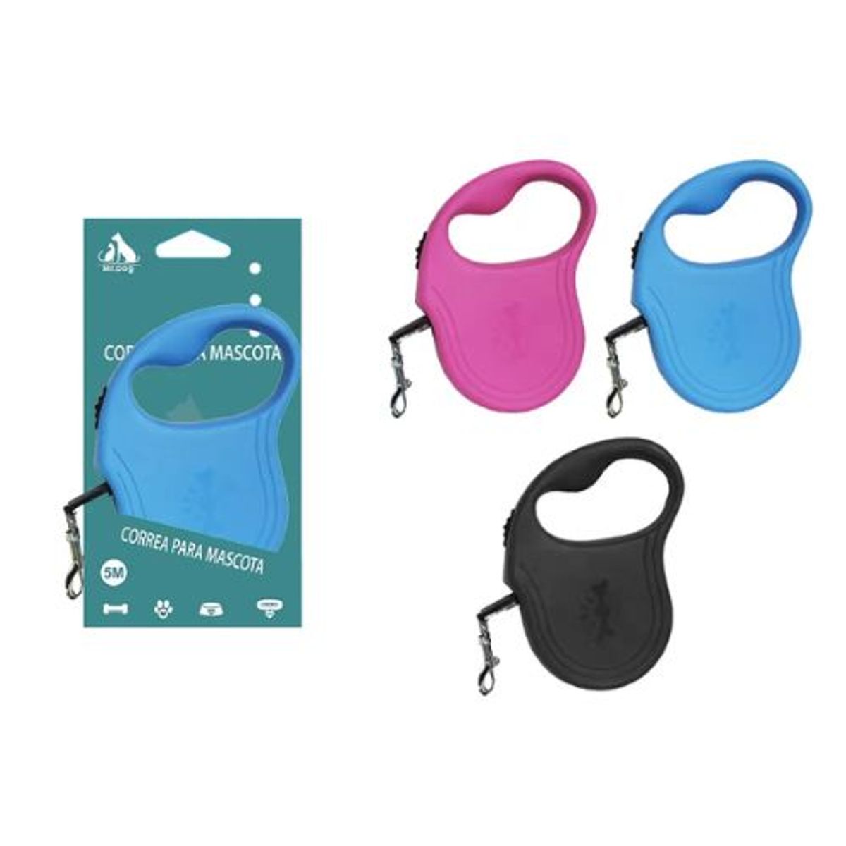 GENERICO - Correa de tracción automática 5m Color Celeste