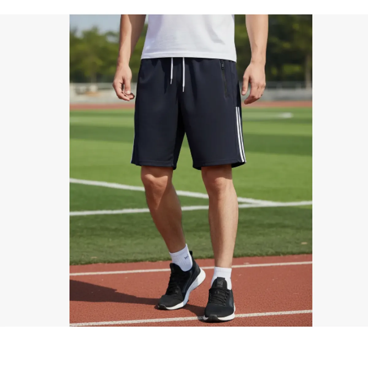 AGW - Pack 3 Shorts Hombre Secado Rápido. Lineas