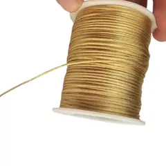 GENERICO - Hilo Cordon Dorado 2mm X 50mtrs Navidad Adornos