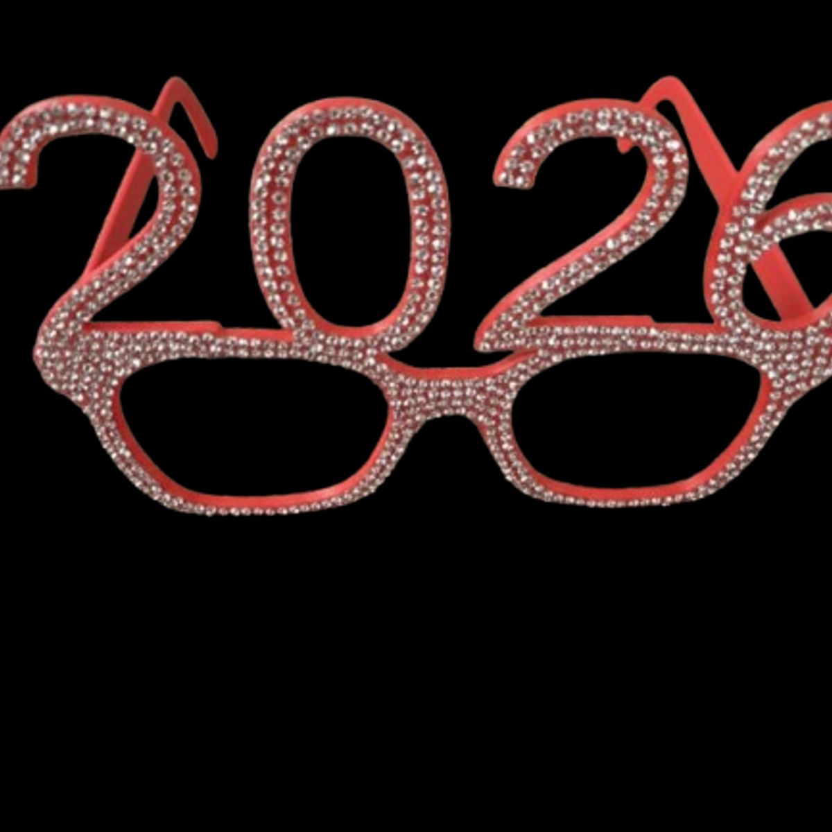 GENERICO - Gafas de Año Nuevo 2026 color rojo