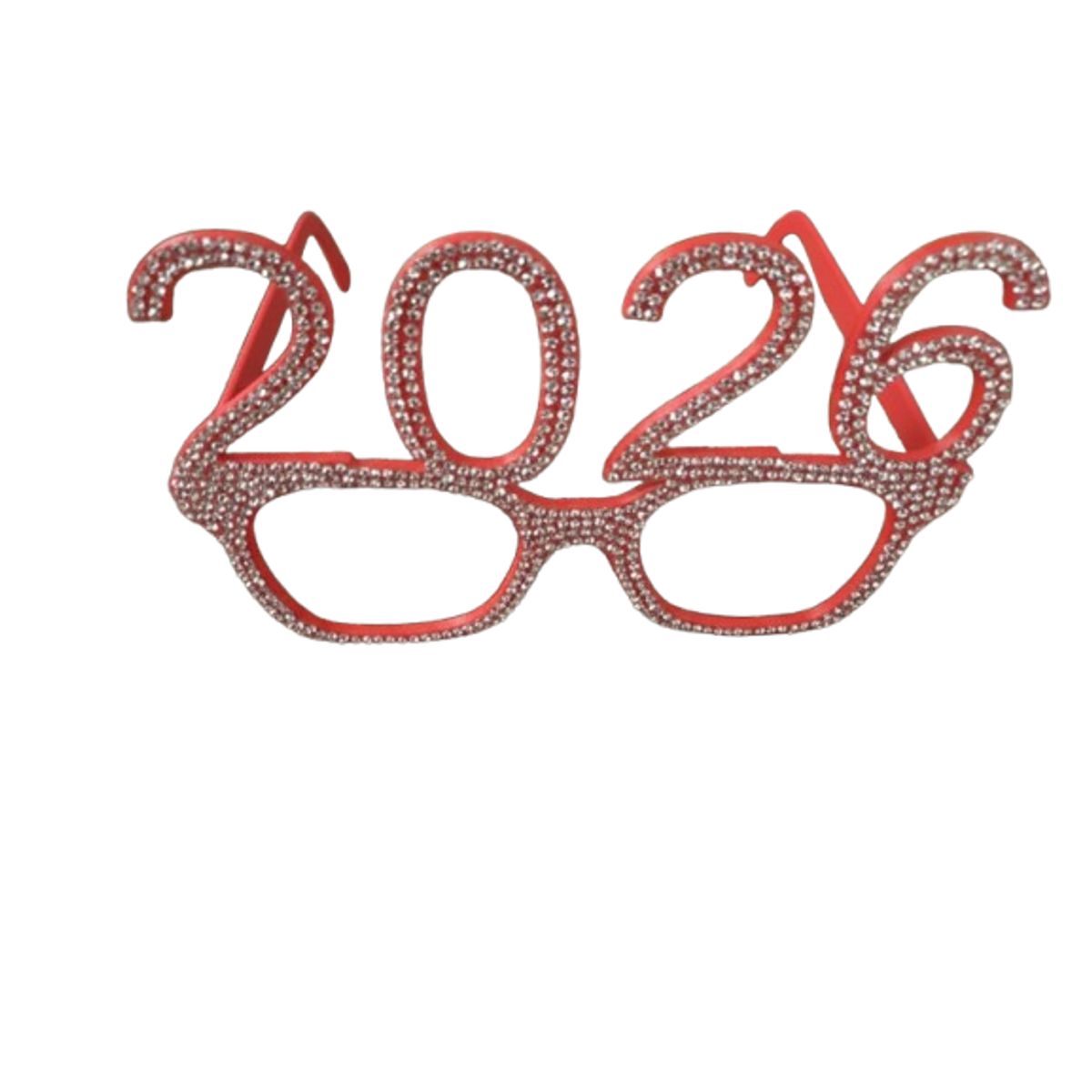 GENERICO - Gafas de Año Nuevo 2026 color rojo