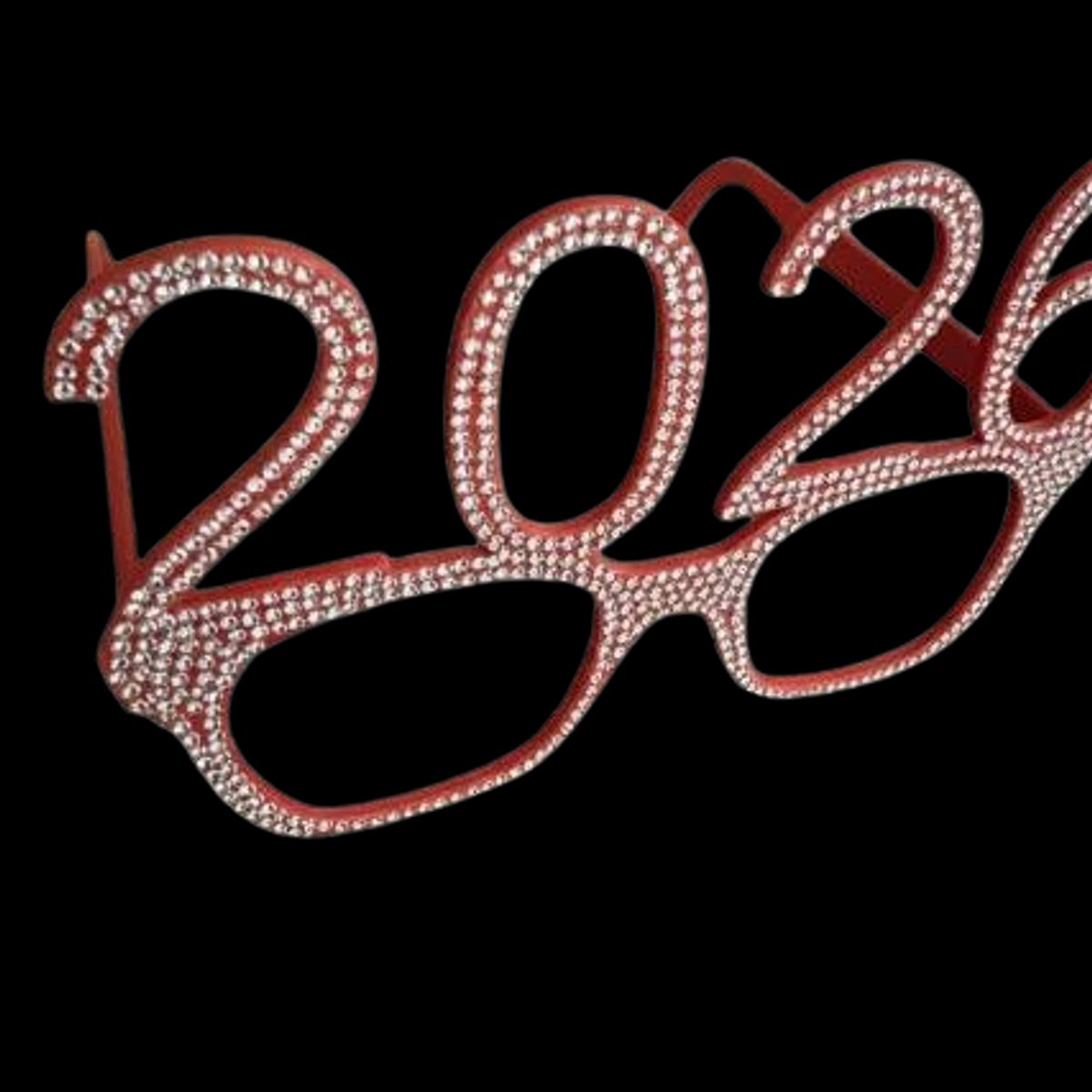 GENERICO - Gafas de Año Nuevo 2026 color rojo