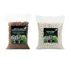 GENERICO - Pack Leca - Arlita 5 Litros + Piedra Pomez 5 Litros
