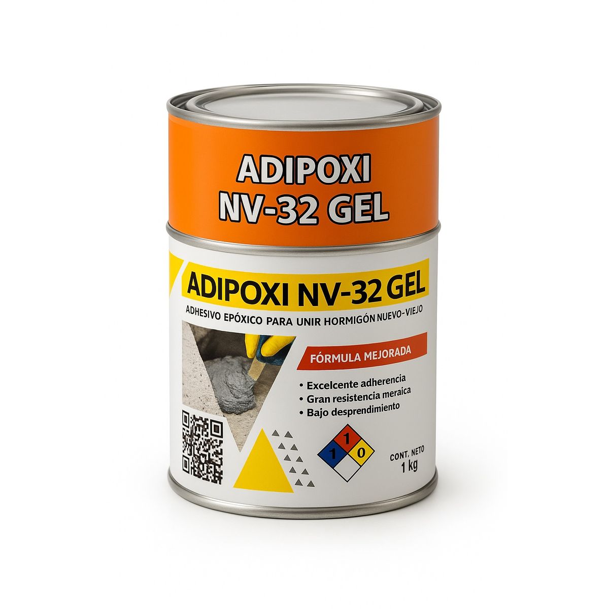 TAKURU - Adhesivo Epóxico ADIPOXI NV-32 GEL  Puente de Adherencia para Hormigón