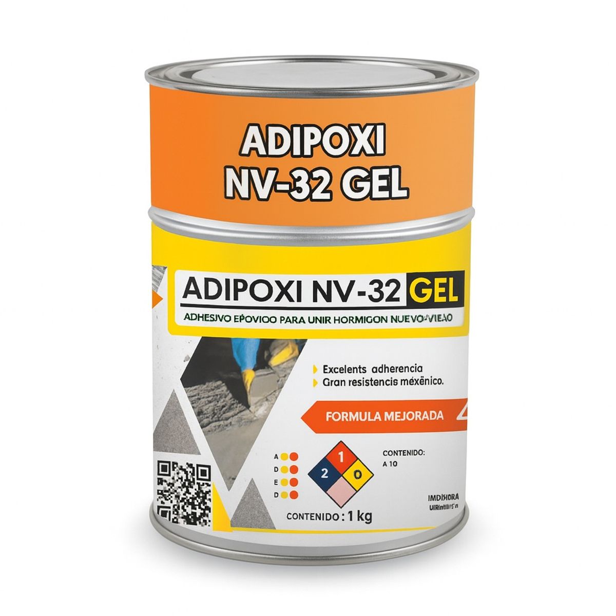 TAKURU - Adhesivo Epóxico ADIPOXI NV-32 GEL  Puente de Adherencia para Hormigón