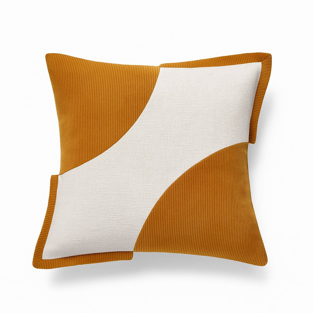 ARMONIA - Funda Camel Bicolor Decorativa 45x45cm Estilo Felpa 686