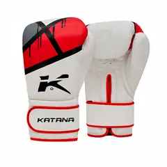 KATANA - Guantes de Boxeo - F7 Ergo – BGR-F7PK - Rojo Negro - 10 Onz