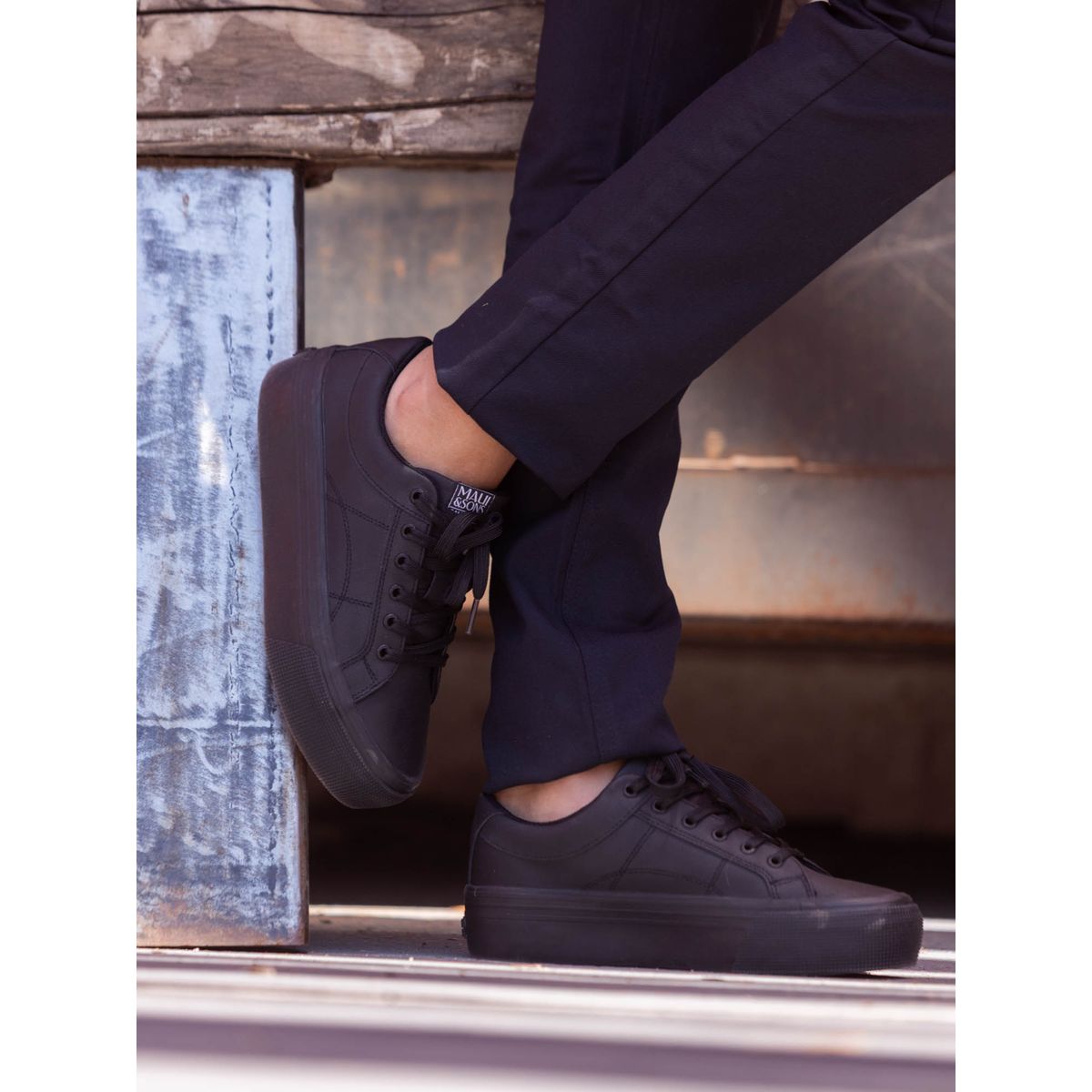 MAUI AND SONS - Zapatilla Lua Negra Mujer Maui And Sons