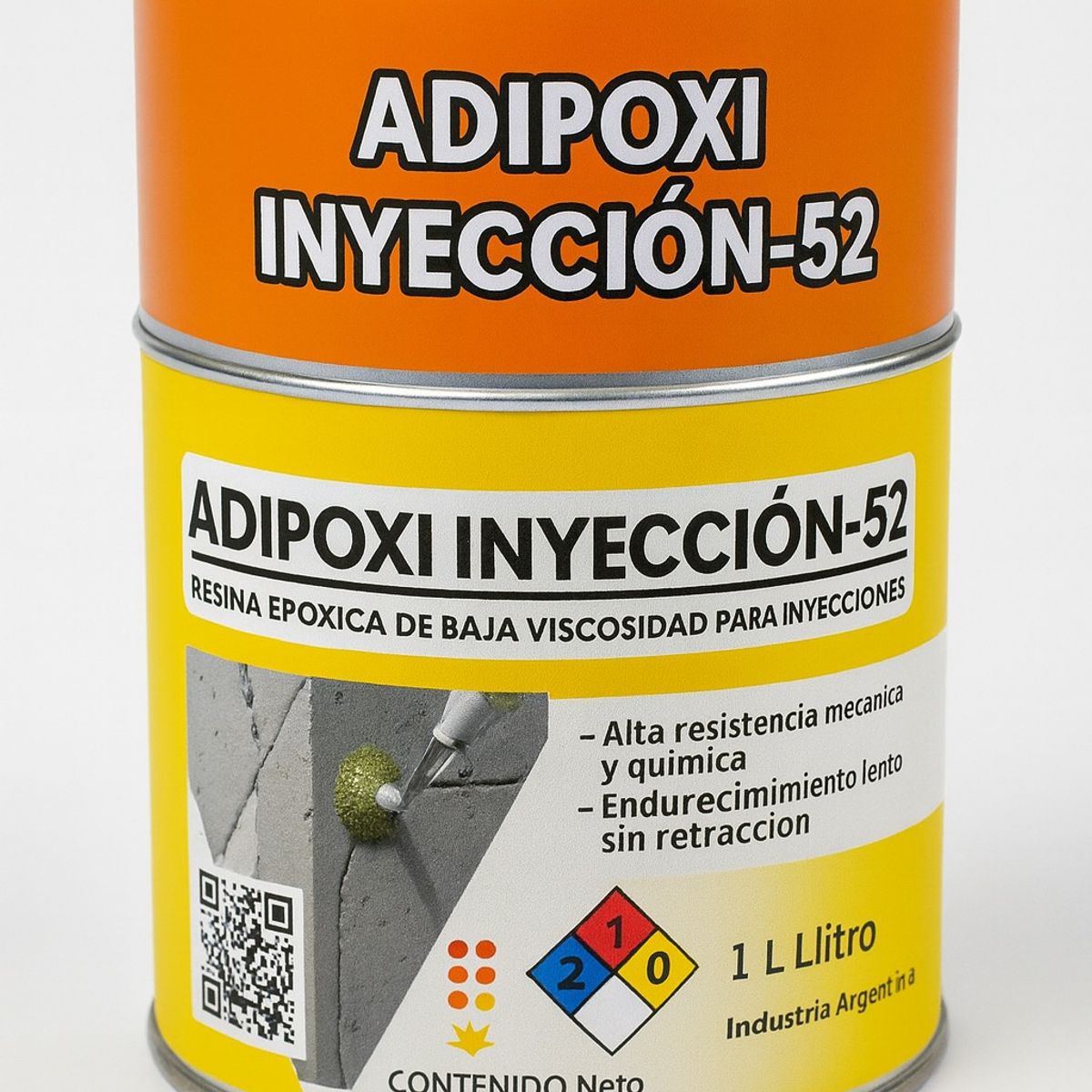 TAKURU - Resina Epóxica ADIPOXI INYECCIÓN - 52 - Reparación de Fisuras en Hormigón