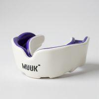 PROTECTOR BUCAL DE SILICONA SIMPLE ADULTO BLANCOPURPUR