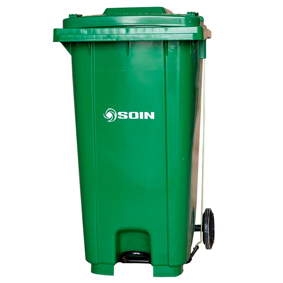 GENERICO - Contenedor De Basura Con Tapa Rueda Y Pedal 120 L