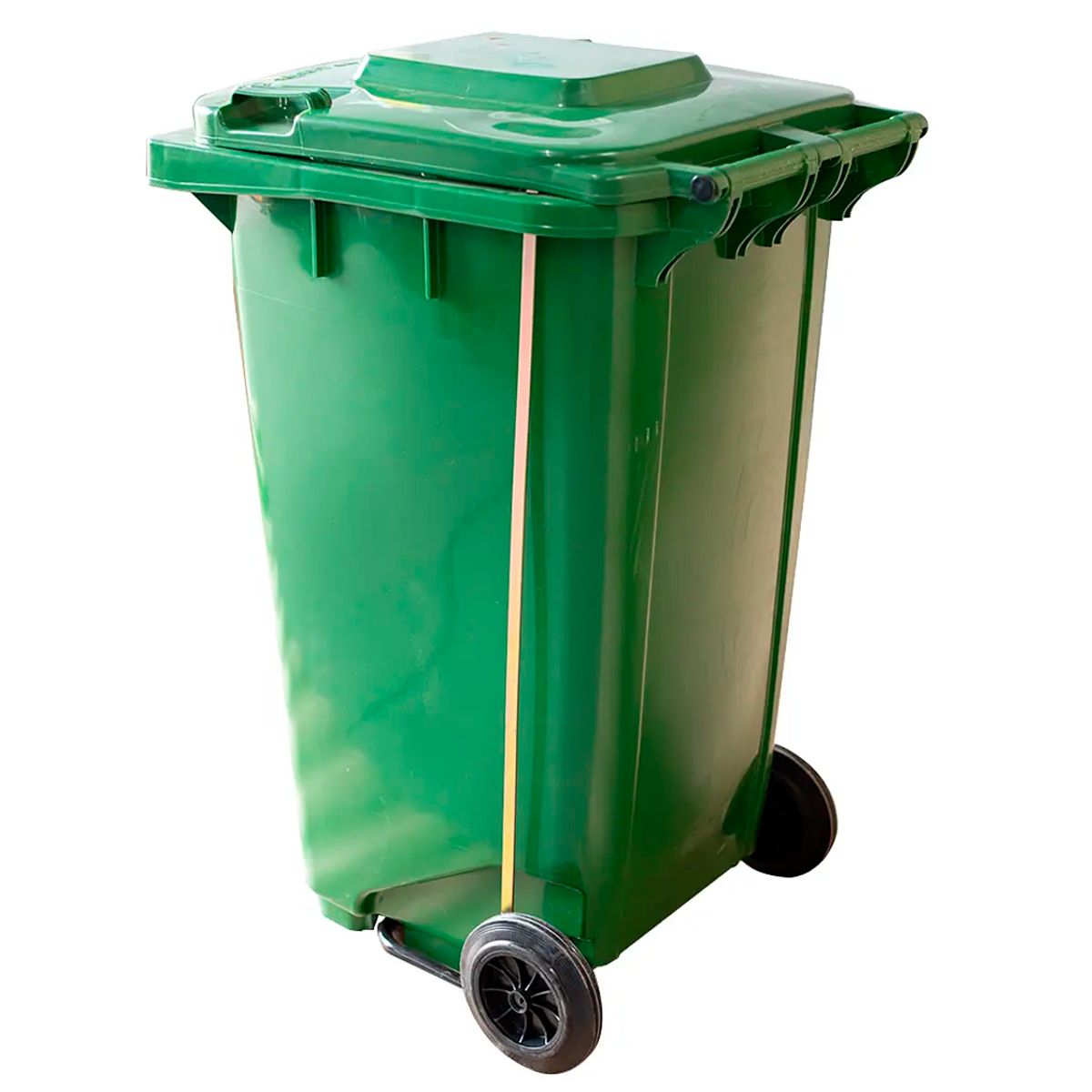 GENERICO - Contenedor De Basura Con Tapa Rueda Y Pedal 120 L