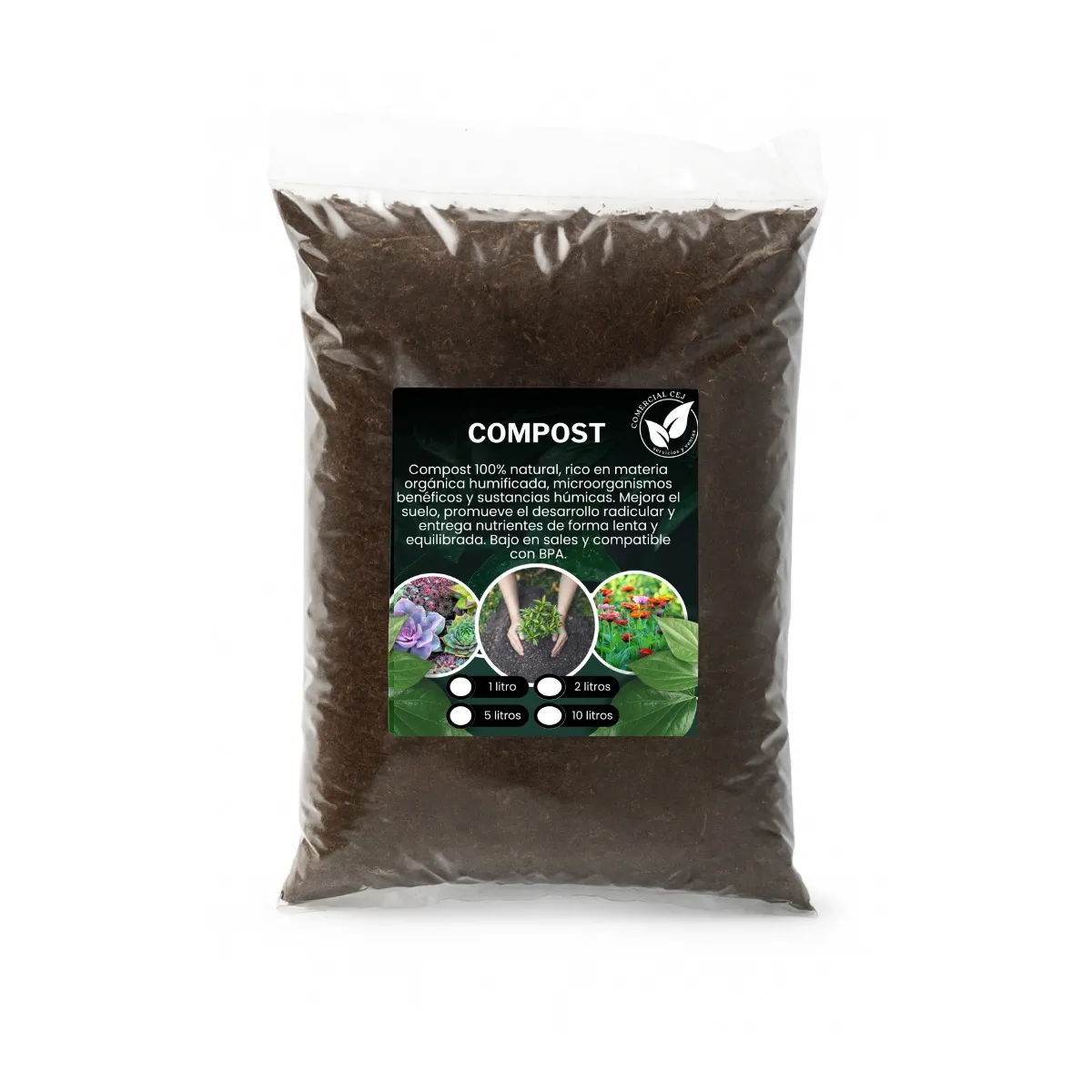 GENERICO - Tierra Compost Premium 20 Litros (10 Kg Neto)