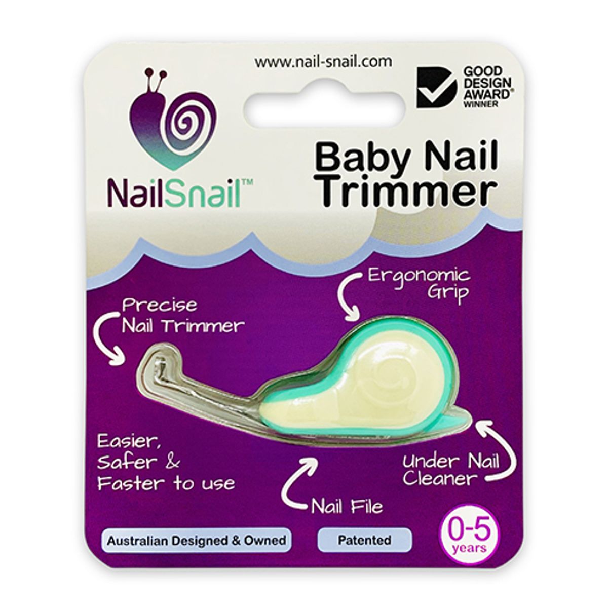 GENERICO - Cortauñas Bebé 3 en 1 Nailsnail