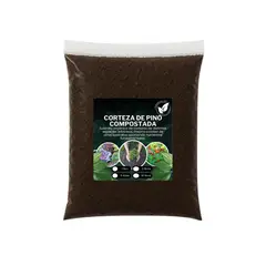 GENERICO - Corteza De Pino Fina Compostada Premium Certificada 5 Litros