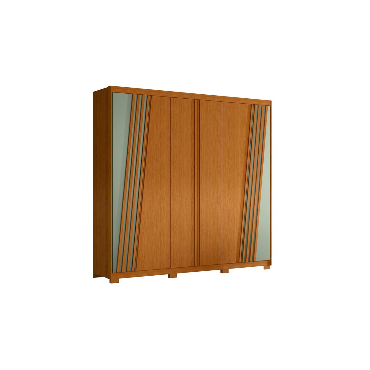 TAHUARI - Closet 6 puertas Oro verde cinamomo/salvia