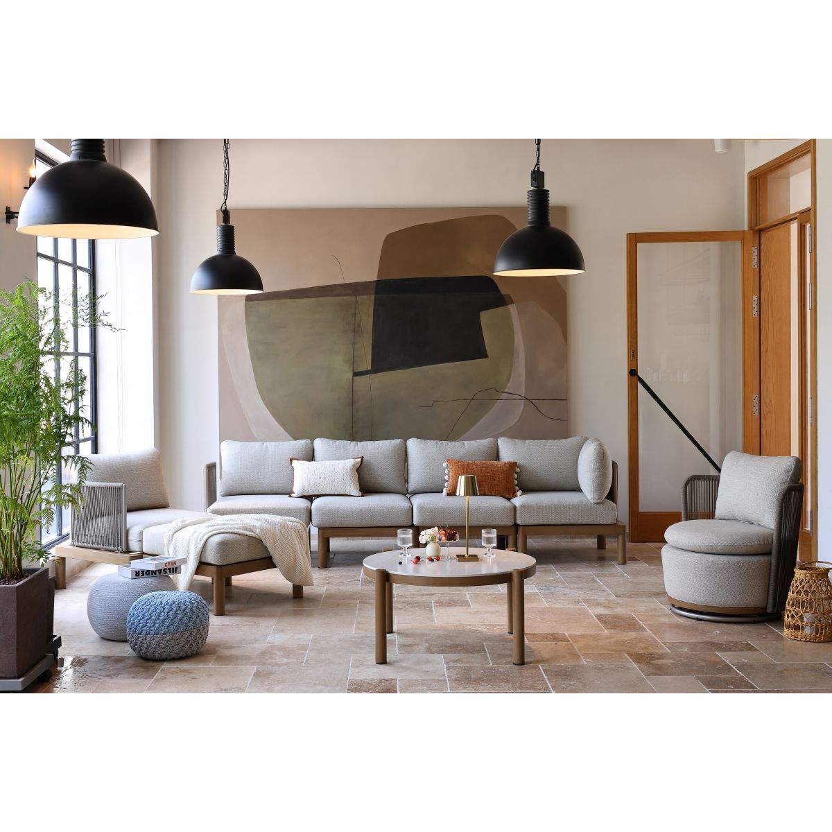 MODRA - Juego de Living Haven Exterior para Terraza y Jardín