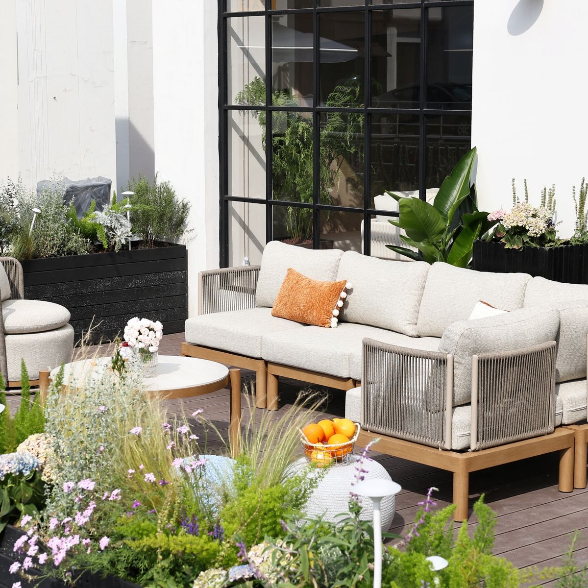 MODRA - Juego de Living Haven Exterior para Terraza y Jardín