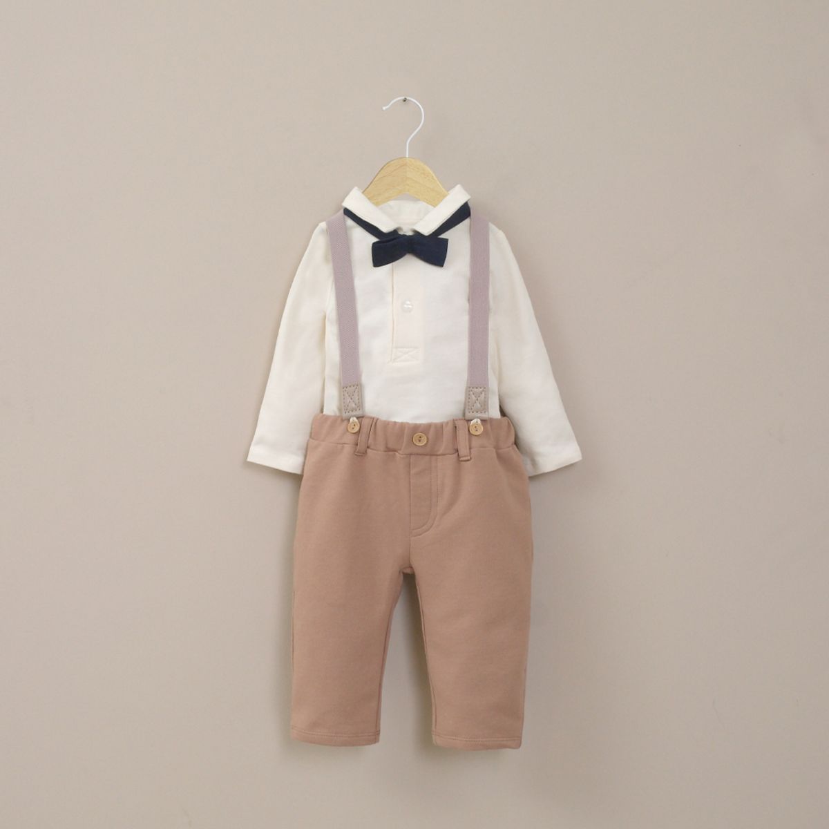 OPALINE - Conjunto De Vestir Bebe Niño Cafe