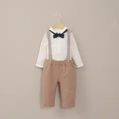 OPALINE - Conjunto De Vestir Bebe Niño Cafe