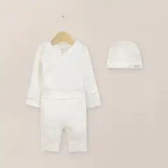 OPALINE - Conjunto Bebe Unisex Blanco