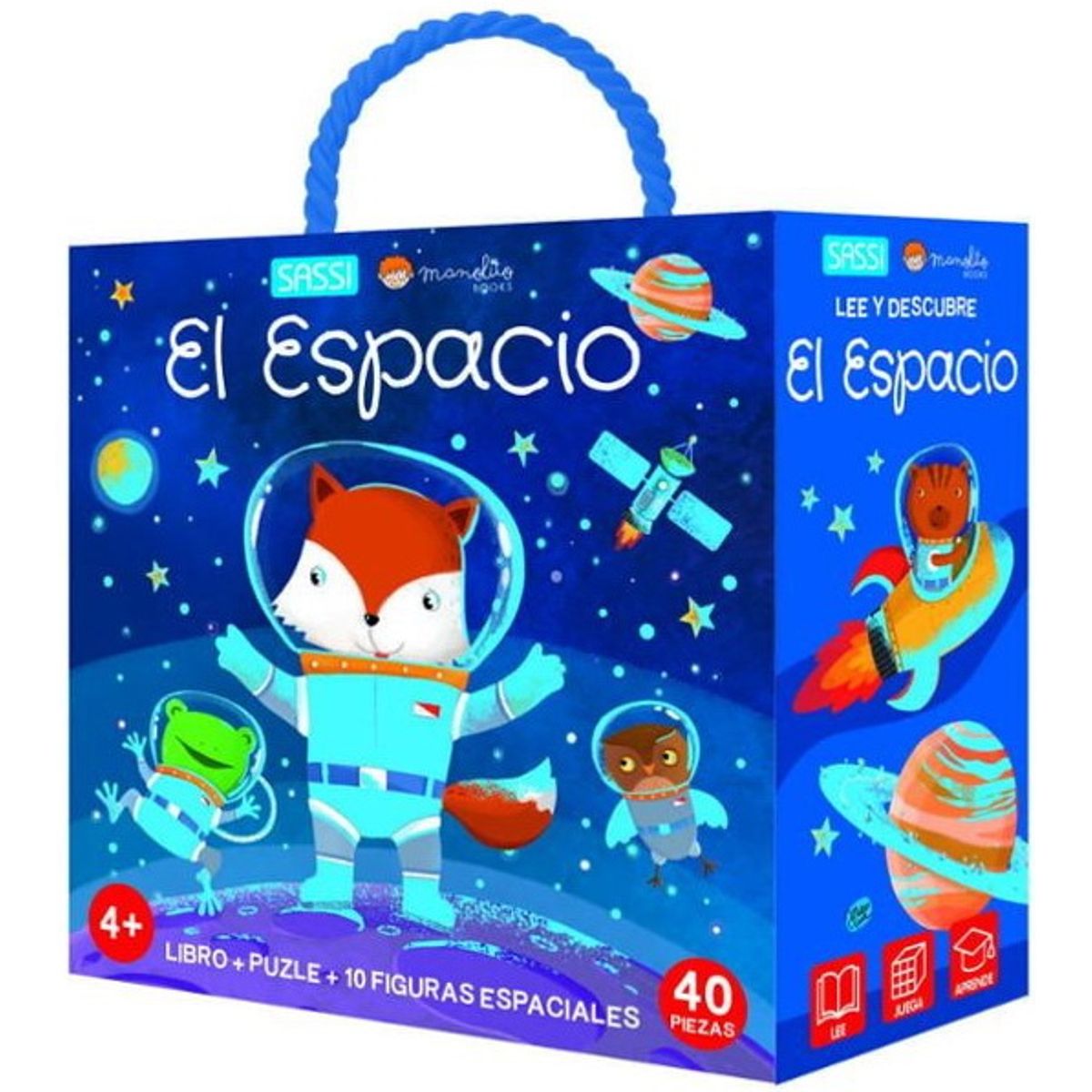 ANTARTICA LIBROS - El Espacio Libro + Puzle + 10 Figuras Con Siluetas