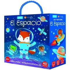ANTARTICA LIBROS - El Espacio Libro + Puzle + 10 Figuras Con Siluetas