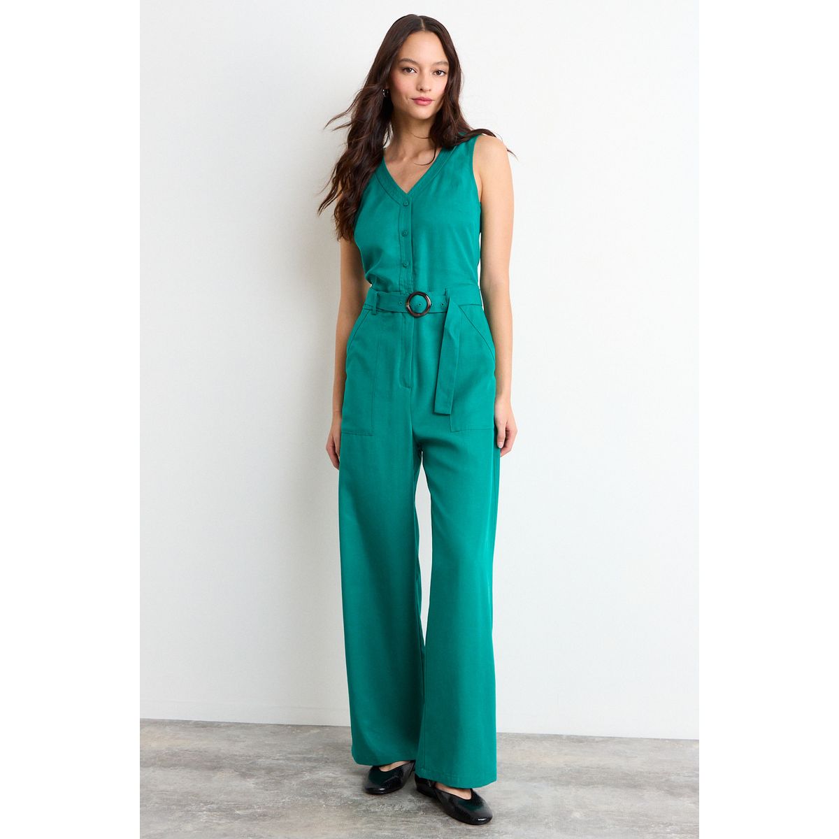 IO - Enterito Liso Mujer Verde Oliva Io