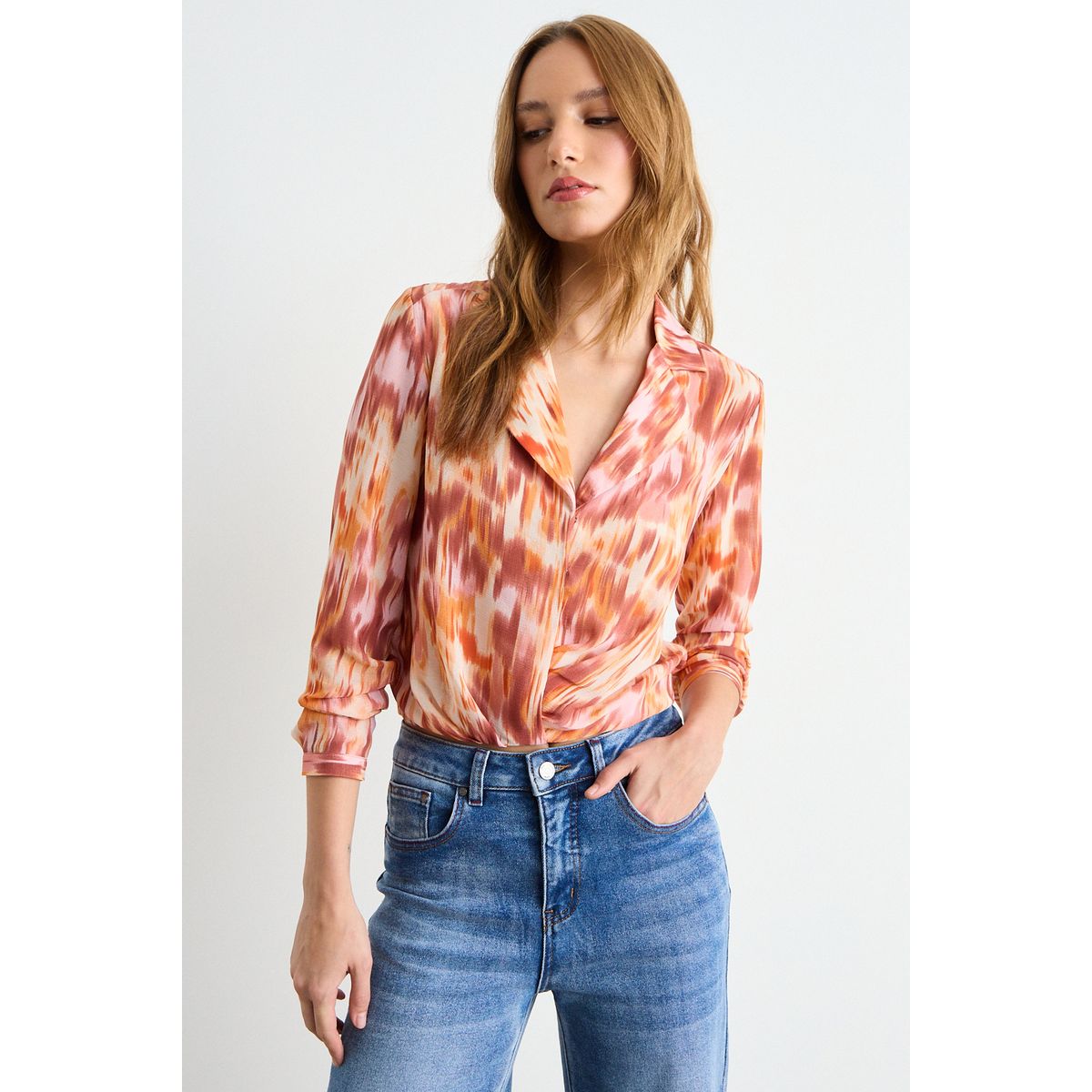 IO - Blusa Fantasia Mujer Fucsia Io