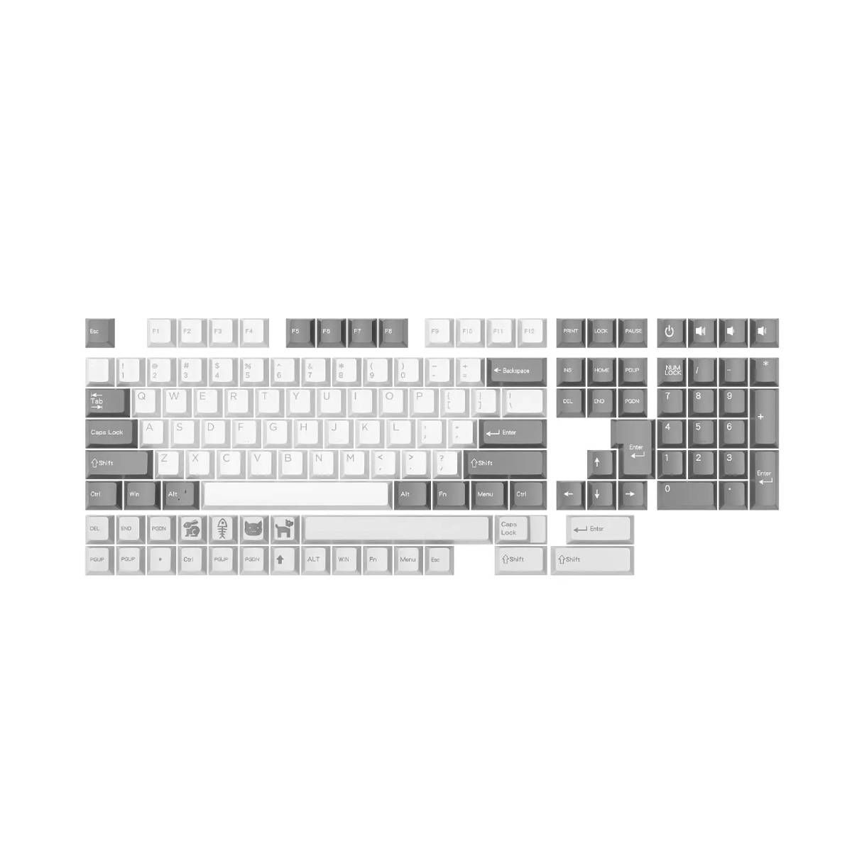 FANTECH - KeyCaps Fantech ACK01 VIBE EpicGreyScale