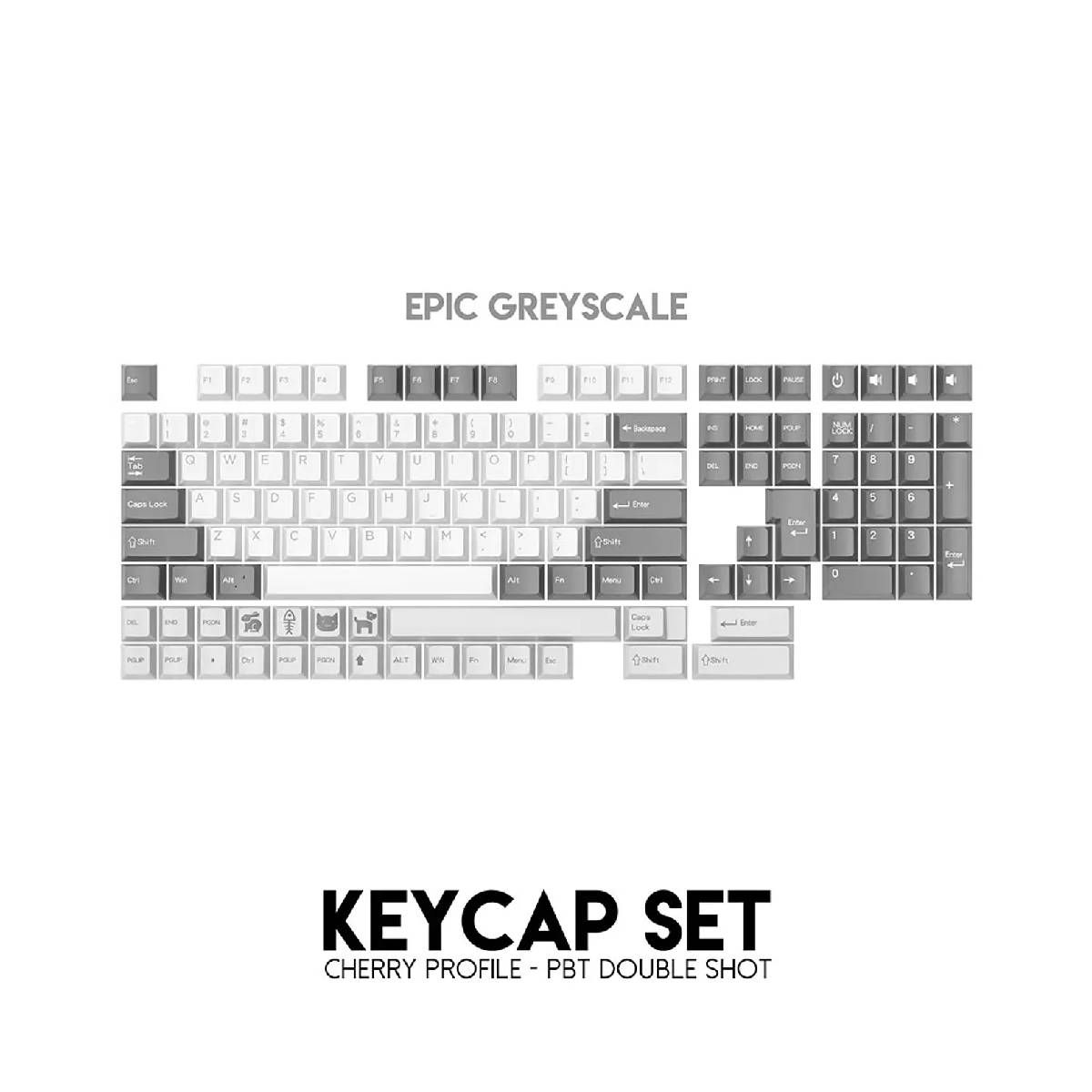 FANTECH - KeyCaps Fantech ACK01 VIBE EpicGreyScale