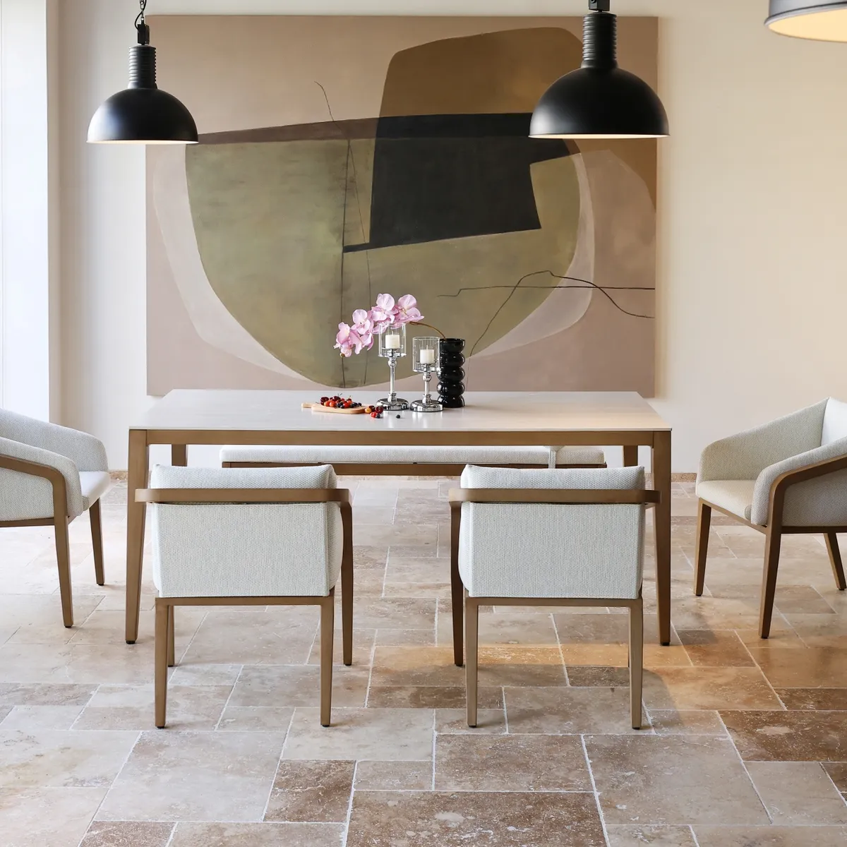 MODRA - Juego de Comedor Exterior para Jardín y Terraza Ipanema