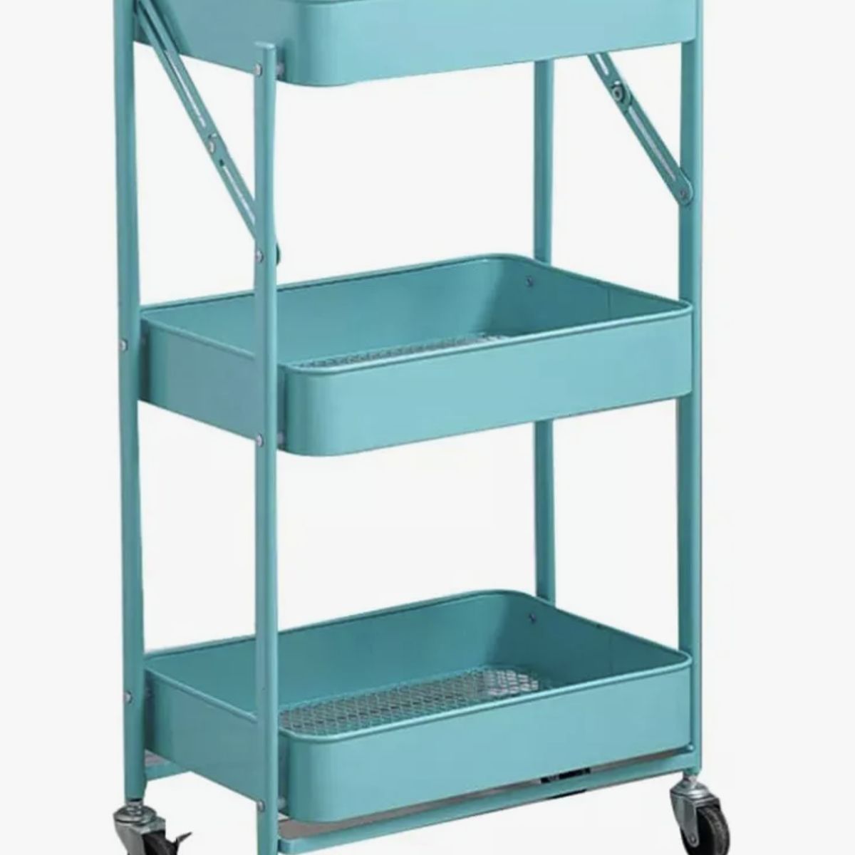 OKAY - Estante Carrito Organizador Mutiuso Plegable Con Ruedas