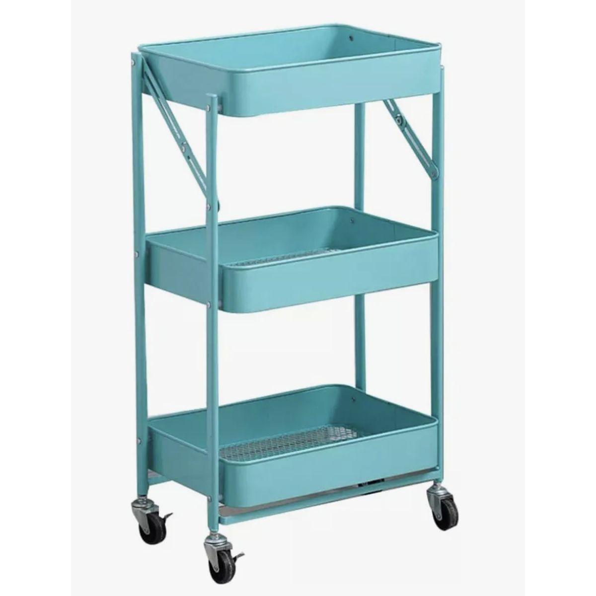 OKAY - Estante Carrito Organizador Mutiuso Plegable Con Ruedas