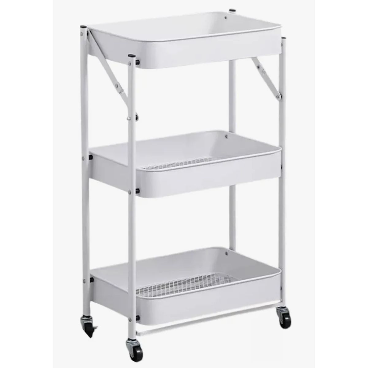 OKAY - Estante Carrito Organizador Mutiuso Plegable Con Ruedas