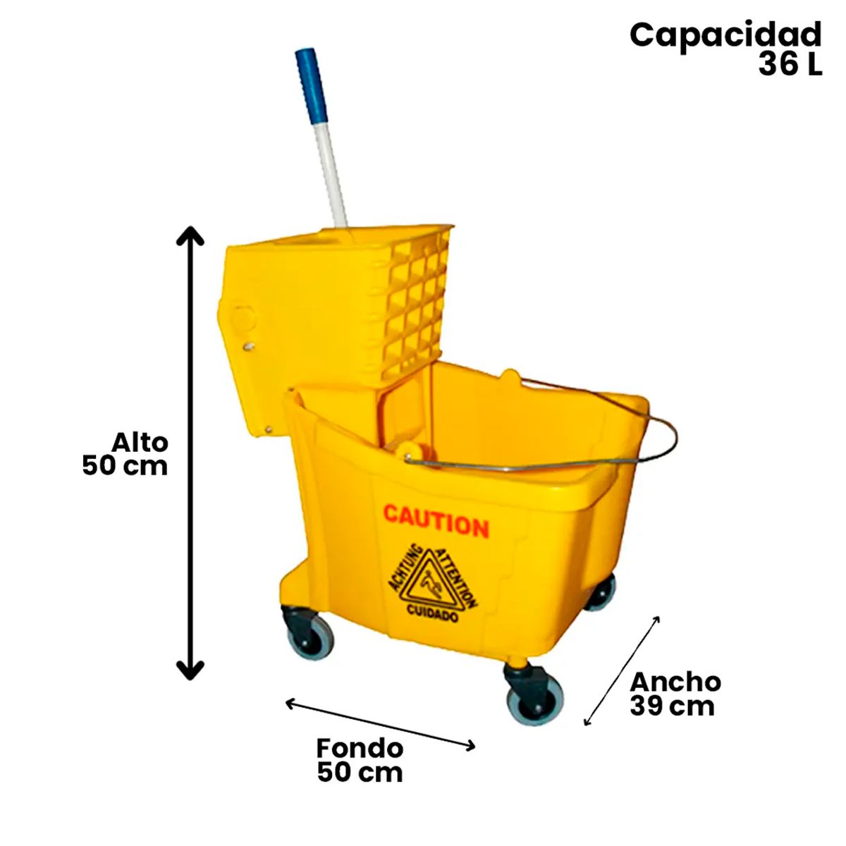 GENERICO - Carro Estrujador Industrial 36 L