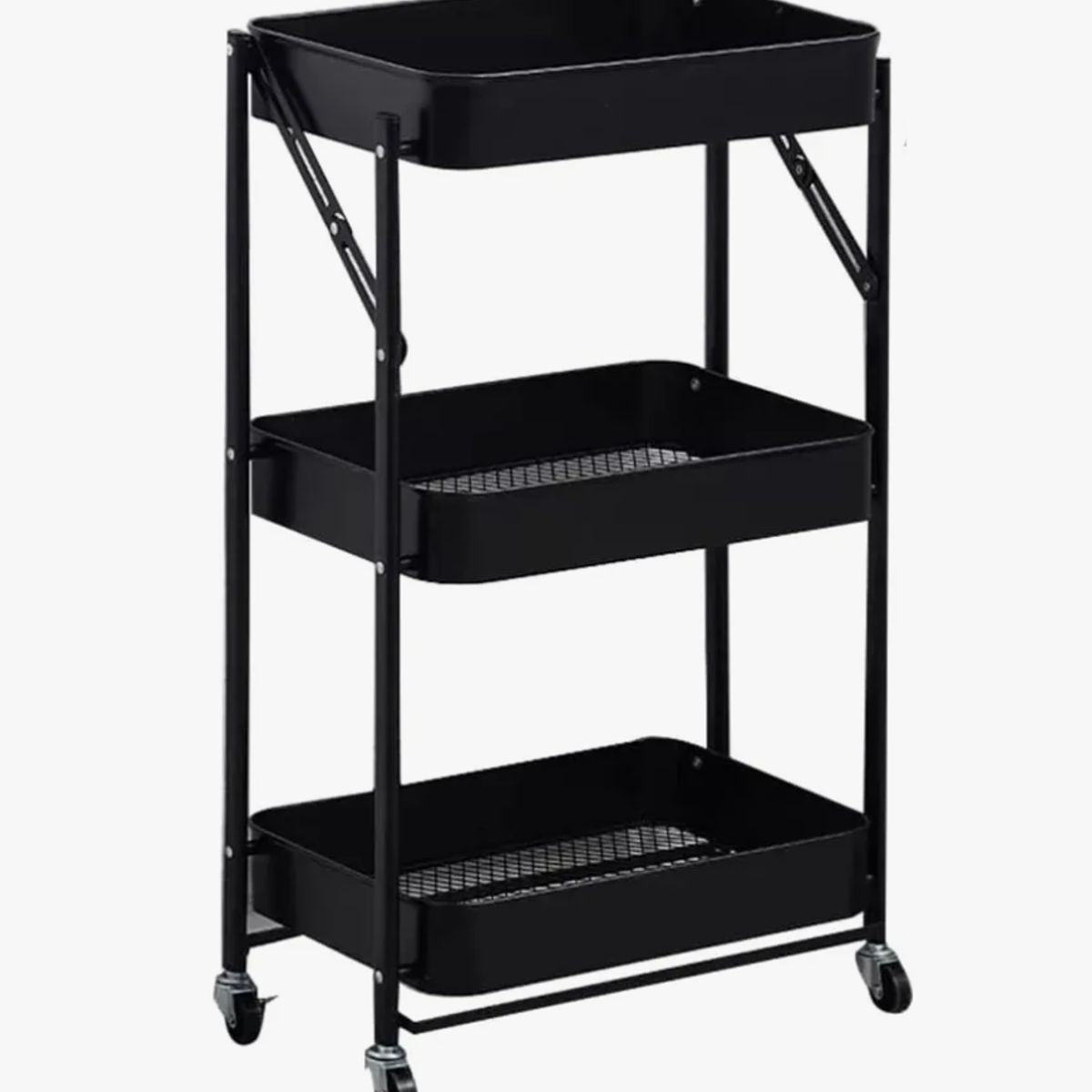 OKAY - Estante Carrito Organizador Mutiuso Plegable Con Ruedas