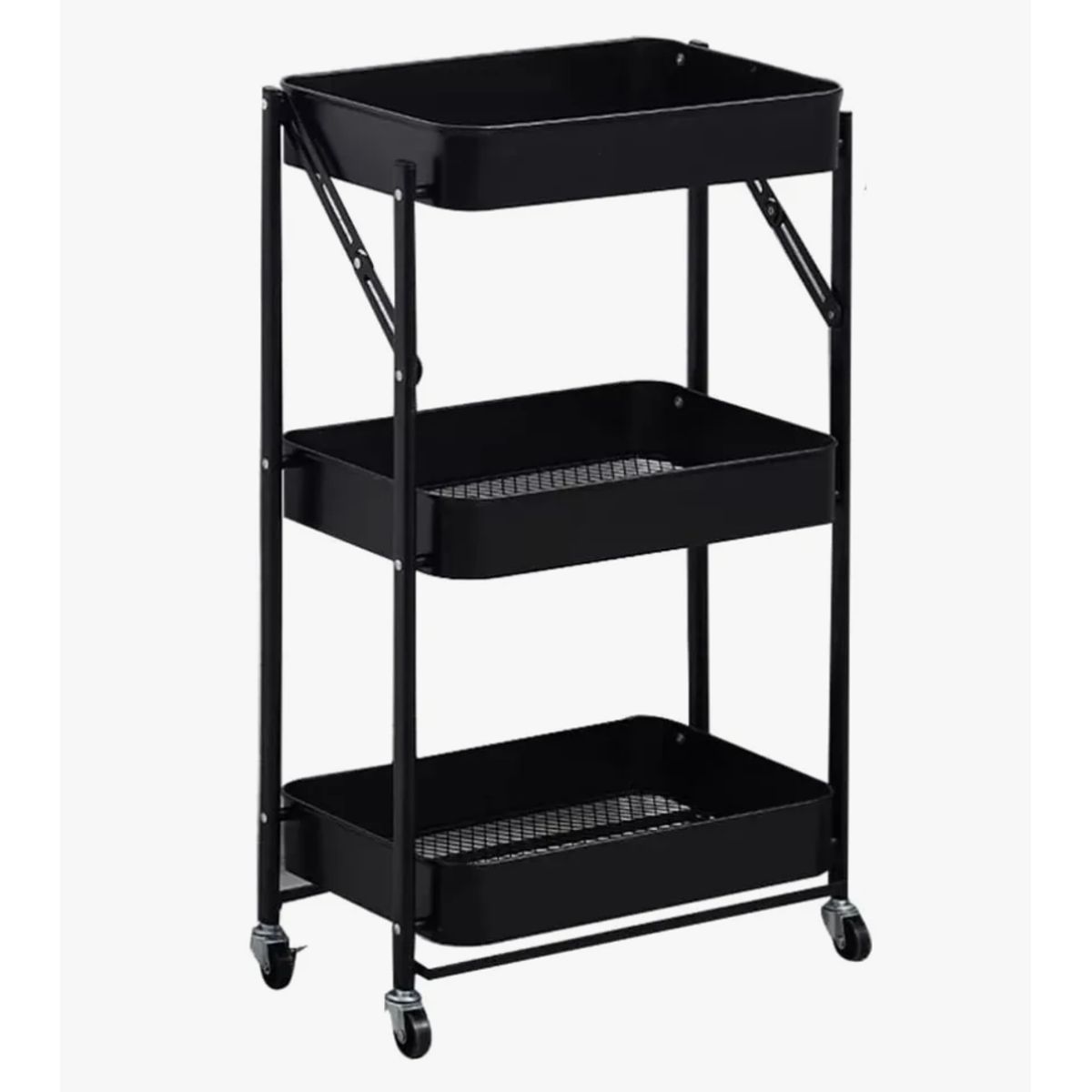 OKAY - Estante Carrito Organizador Mutiuso Plegable Con Ruedas