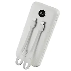 BESTLINK - BATERIA EXTERNA POWERBANK, 10.000 MAH, CARGA RAPIDA, BLANCA.