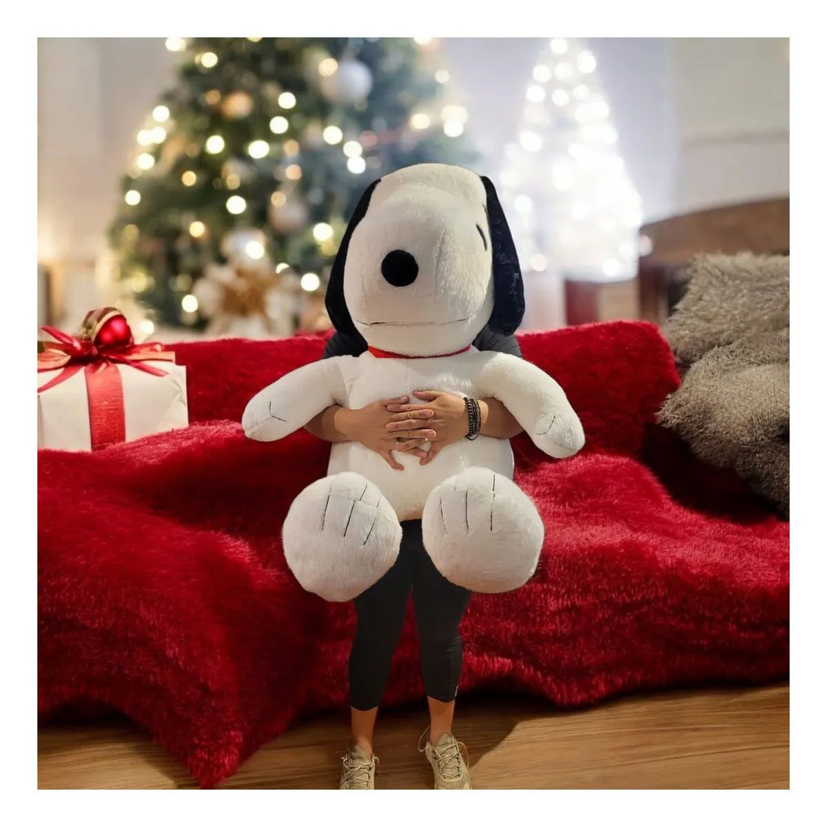 MORLAN - Snoopy Gigante 110 cm – Peluche, Suave y Súper Abrazable