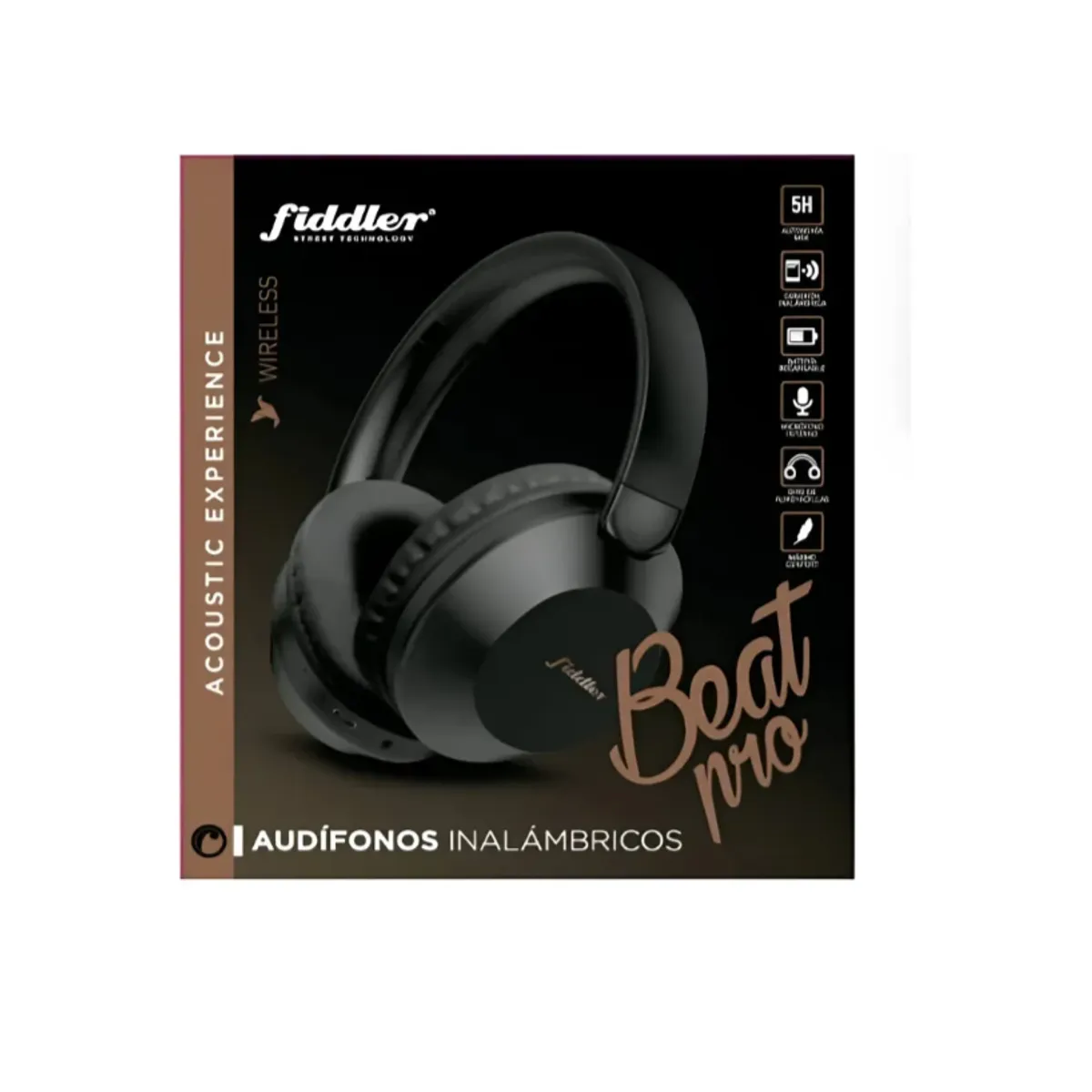 FIDDLER - Audifonos Inalámbricos Bluetooth Beat Pro Fiddler Negro