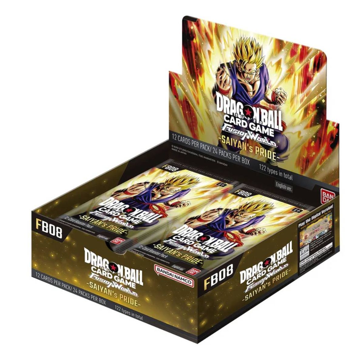BANDAI - DBS TCG: Fusion World - Booster Box 08, Saiyan's Pride FB08