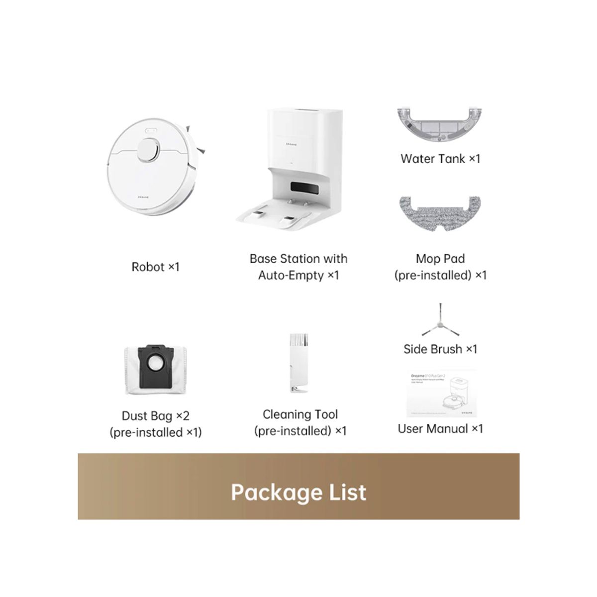 DREAME - Dreame D10 Plus Gen 2 Robot Aspiradora Succión Vormax™ de 6000 Pa