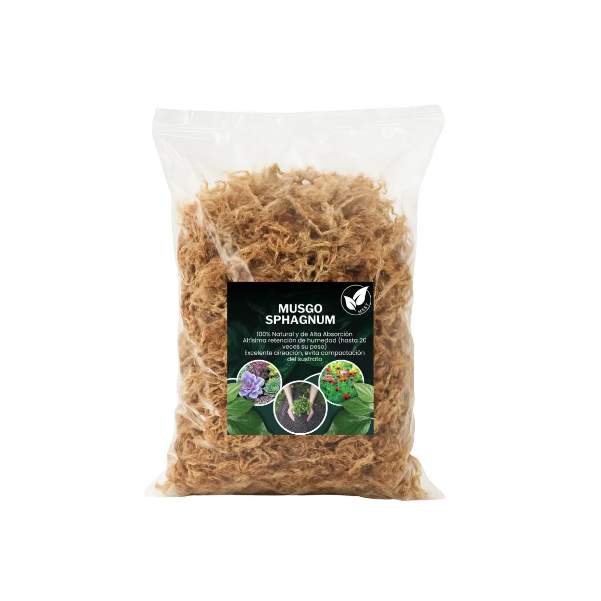 GENERICO - Musgo Sphagnum 10 Litros Deshidratado